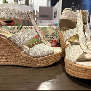 Michael Kors Cream Wedges